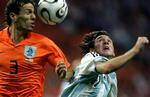 Lionel Messi var med i en god time mod hollænderne og fik vist en del prøver på sit store talent. - Foto: AP 