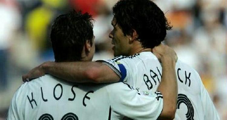 Ballack og Klose kan blive de afgørende i kampen mod Sverige. - Foto: AP 