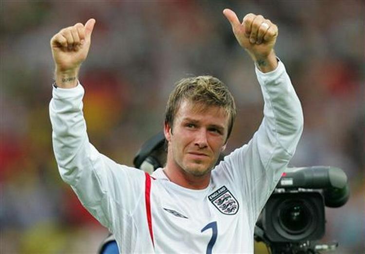 David Beckham blev matchvinder for England. - Foto: AP. 