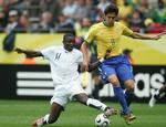 Brasilien var det klogere hold og blev hjulpet godt på vej mod sejren over Ghana af et tidligt mål og en fejlkendelse. - Foto: AP 