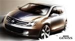 Med hele verden som markedsplads: Nissan Livina Geniss. 