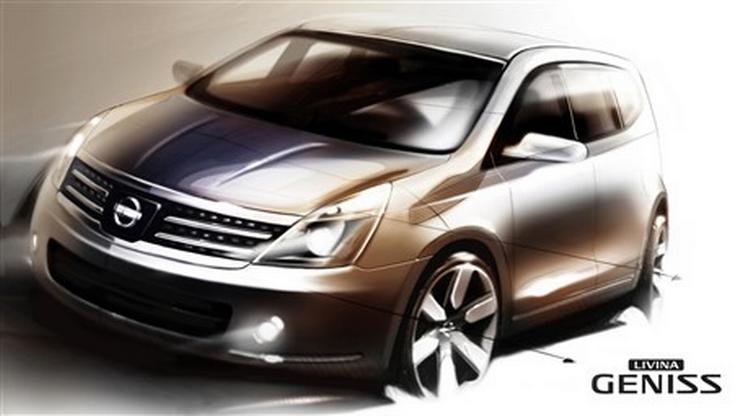 Med hele verden som markedsplads: Nissan Livina Geniss. 