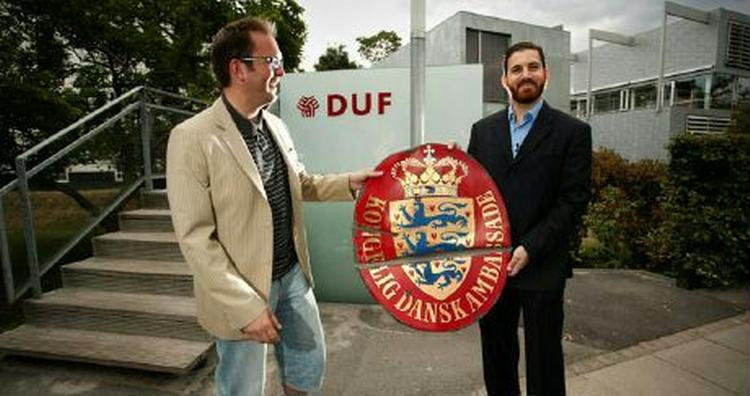 Jeppe Bruus Christensen, Dansk Ungdoms Fællesråd og Walead M. Mosaad, Tabbah Foundation. - Foto: Mikal Schlosser/DUF 