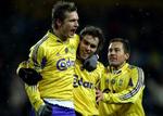 Jonas Kamper og Johan Elmander er tabt for Brøndby, mens Marcuc Lantz (til højre) fortsat er på Vestegnen. - Arkivfoto: Jens Dresling. 
