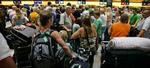 EU dumper sikkerheden i lufthavnen i Kastrup. Passagerer kan se frem til ekstra sikkerhedstjek, når de når frem til destinationen - Foto: Jens Dresling 