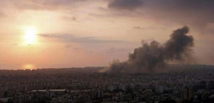 Beirut under angreb. - Foto: AP 