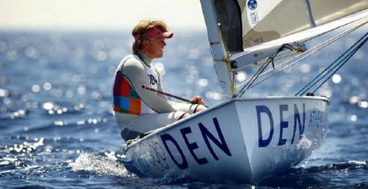 Jonas Høgh-Christensen er verdensmester i finnjolle. Her ses han under OL i Athen i 2004. - Arkivfoto: Jens Dresling 
