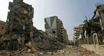 Ødelagt bygninger i Beiruts forstæder. - Foto: AP 