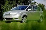 denne Toyota Corolla Verso, bygget mellem januar 2004 og maj 2006 kan der være en defekt ved passagerairbaggen.   Foto: Martin Lehmann 