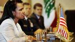 Condoleezza Rice under sit besøg i Beirut, hvor hun mødtes med den libanesiske premierminister, Fuad Saniora. - Foto: AP 
