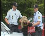 Halvdelen af politistyrken på Christiania udgøres af aspiranterne. Her foto fra weekendens anholdelser af folk efter en fest, hvor der blev spillet for høj musik. - Foto: LocalEyes 