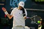 Kenneth Carlsen under kampen mod Ginepri. Danskeren tabte i tre sæt. - Foto: AP 