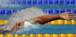 Franske Esther Baron konkurrerer i kvindernes 200-meter rygcrawl ved EM i Budapest, Ungarn - Foto: AP 