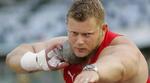 Den danske kuglestøder Joachim B. Olsen er blev nummer tre ved EM i atletik i Göteborg - Foto: AP 