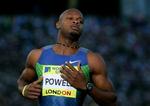 Nu igen... For tredje gang i karrieren og for anden gang i år har Asafa Powell tilbagelagt 100 meter på 9,77 sekunder. - Foto: AP 