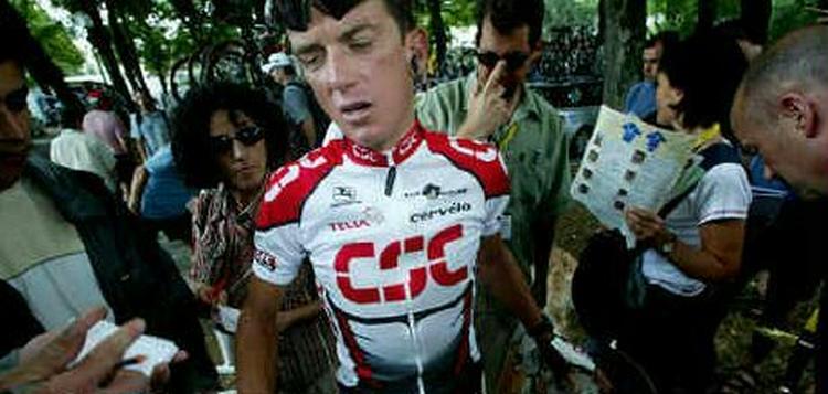Tyler Hamilton var ifølge Politikens oplysninger dopet, da han i 2003 kørte for danske Team CSC - Foto: Thomas Sjørup 