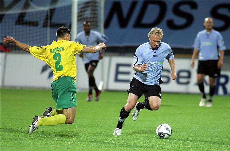 Rasmus Hansen og Randers smuttede forbi Kaunas fra Litauen i UEFA Cuppen og er nu klar til en svær opgave i 2. runde. 