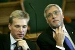 Dansk Folkeparti forventer et nyt parløb med regeringen. Her Kristian Thulesen Dahl i selskab med finansministeren. - Arkivfoto: Kim Nielsen 