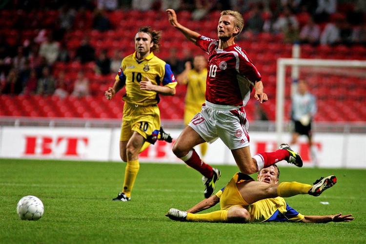 Martin Jørgensen scorede til 1-0, da Danmark for to år siden indledte VM-kvalifikationen med 1-1 mod Ukraine. 