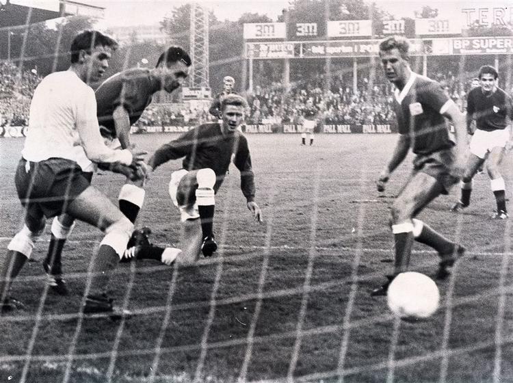 Danmarks største sejr over Island var i 1967, da det blev 14-2 på blandt andet dette mål af John Steen Olsen. 
