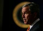 Bush er ikke populær blandt menneskerettighedsorganisationerne efter hans tale på tv i onsdags. 