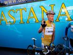 Astanas-kaptajnen, Alexandre Vinokourov. 