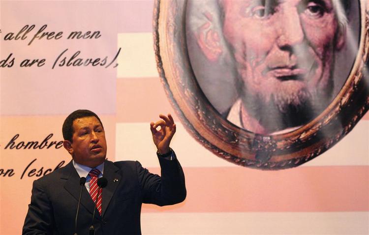 Venezuelas præsident Hugo Chavez kaldte onsdag George Bush for »djævelen«. 