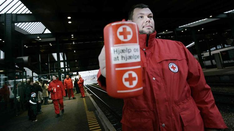Carsten Andreasen samlede sidste år ind for Dansk Røde Kors i Fredericia. 