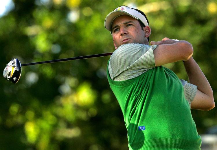 Sergio Garcia var hovedmanden bag det første europæiske Ryder Cup-point, der blev sikret allerede på 16. hul. 