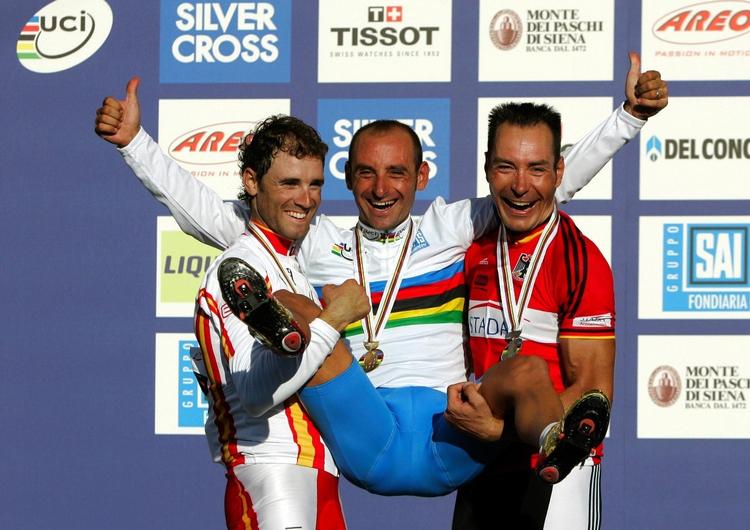 Bettini, Valverde og Zabel (t.h.). 