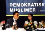 Her ses formand Naser Khader og næstformand Jamilla Jaffer til Demokratiske Muslimers første generalforsamling i april. 