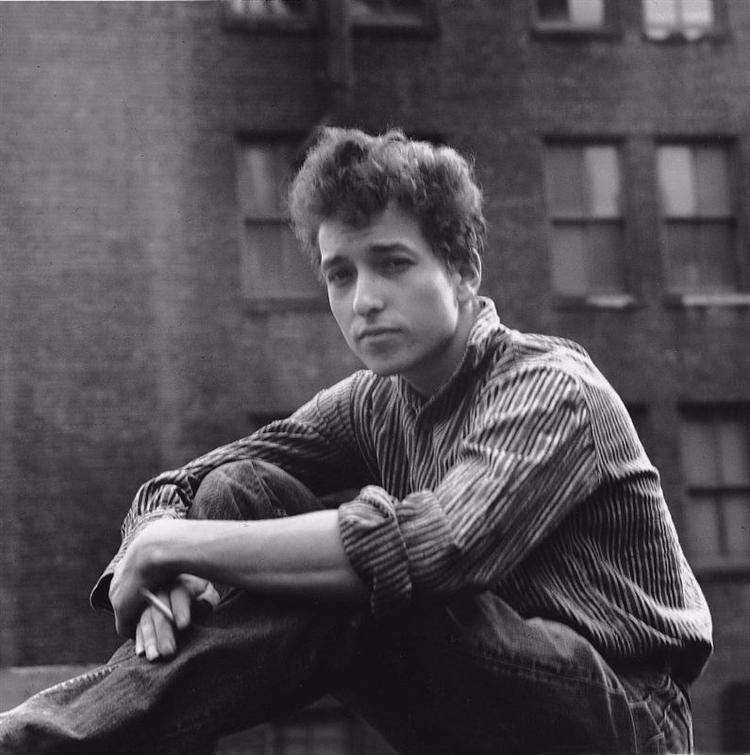 Bob Dylan som ung. 