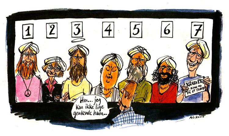 Muhammed som en af 'the usual suspects' - sammen med blandt andre Pia Kjærsgaard. 
