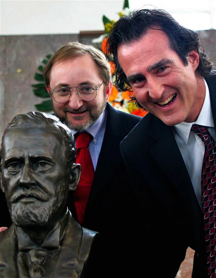 Nobelpristagerne Andrew Z. Fire og Craig C. Mello. 
