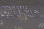 Grafitti advarer mod pædofile. 