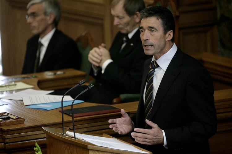 Anders Fogh Rasmussen under åbningsdebatten i Folketinget. 