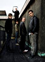 Tilbage i byen: Fra venstre ses Rene Munk Thaulund, Kristian Riis (øverst), Kasper Toustrup, Søren Arnholt og Simon Kvamm.