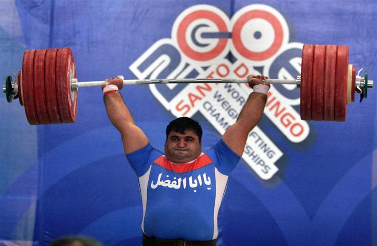 Hossein Zadeh Reza  på arbejde for  VM-guldet. 