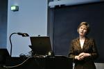 Integrationsminister Rikke Hvilshøj (V), her til debat på Roskilde Universitetscenter. Til møde med ECRI fastholder hun, at deres konklusioner om Danmark er fejlagtige - men deres arbejde skal stadig gøres, mener hun. 