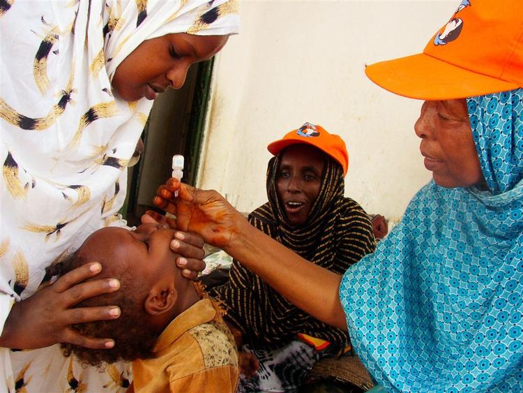 Poliovaccinering i Somalia. 