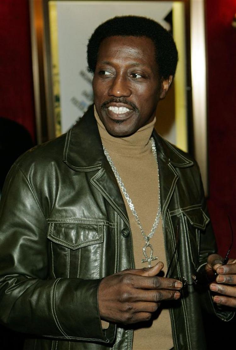 Wesley Snipes til en filmpremiere i marts 2006. Nu er han tiltalt for skattebedrageri, og myndighederne kan ikke finde ham. 