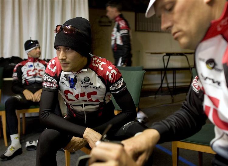 Ivan Basso og Bjarne Riis. 