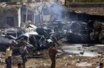 Kirkuk har været udsat for en række selvmordsangreb de seneste måneder. Billederne er fra 17. september, hvor 20 blev meldt dræbt. 