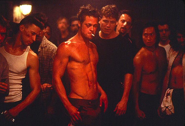 Brad Pitt i filmen Fight Club. 