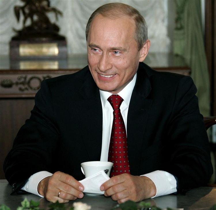 Putin fanget i vittighedsvirak. 