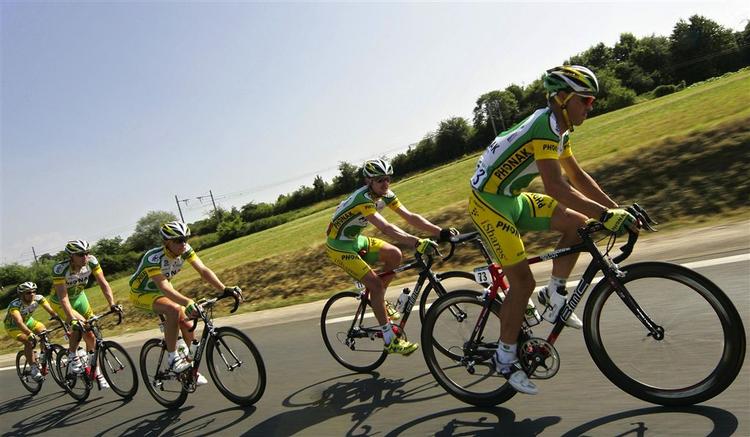 Robert Hunter, der her trækker Phonakholdet frem under årets Tour de France. 