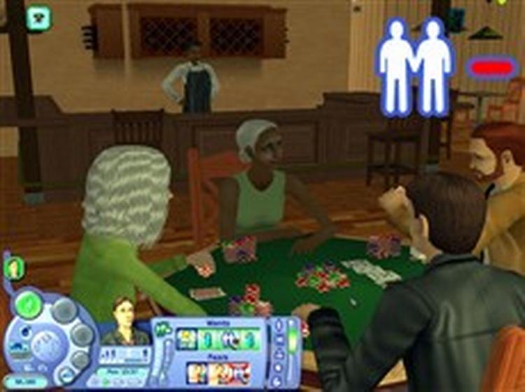 Gamle damer er tilsyneladende også hoppet på den store pokerbølge... I udvidelsen  Nightlife  til  The Sims 2  er der frie hænder vil at bruge aftener til andet end toiletbesøg og rengøring. 