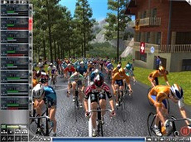 Et kommentatorspor med Jørn Mader havde sat prikken over i et i  Pro Cycling Manager : »Rasmussen træder frem som lurmærket smør og smider modstanderne af som pærer fra et træ i efteråret!«. 