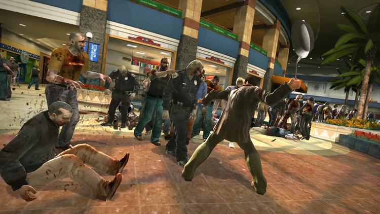 Det kunne ligne Bilka mandag morgen, men det er zombiepøblen i 'Dead Rising', der konstant angriber dig. 