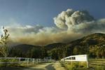 Californisk skovbrand kan ses viden om. 